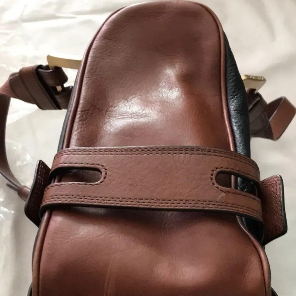 Michael Kors black & brown Leather handbag. - Picture 9 of 16